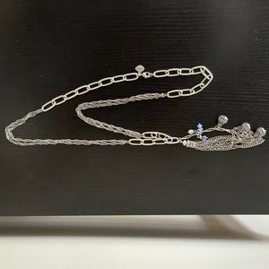 Alex and Ani gold tone long necklace with beads